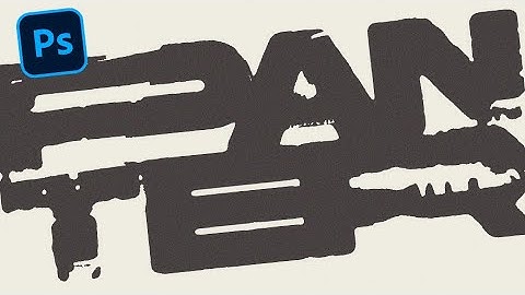 How To Make Easy Grungy Ink Bleed Text Effect In Photoshop