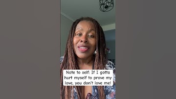 Hurting myself to help someone isn’t loving behavior!