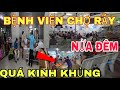 Kinh hong na m ti bnh vin ch ry ngi nm trn lan ngoi sn xe cp cu vo lin tc