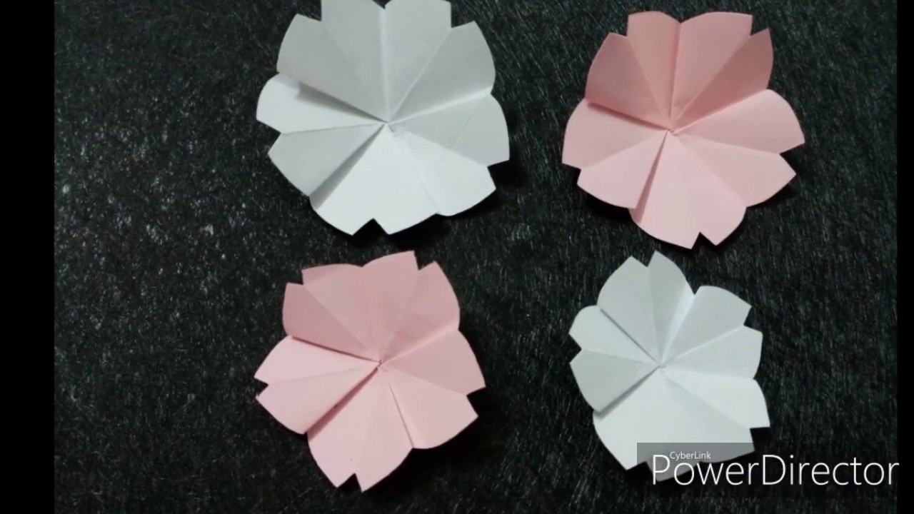 Origami Cherry Blossom /easy origami /Pinay handcraft YouTube