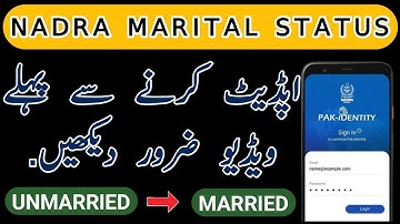 Nadra Marital Status non print modify main apply ho sakta hai ya nai | Learn with Faisal Butt