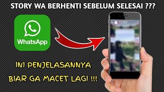 Mengatasi status WA macet | Bisa diatasi dengan cara ini