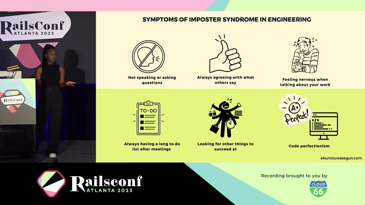RailsConf 2023 - An imposter's guide to growth in engineering by Ebun Segun