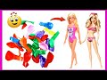 👗👙❤DIY Miniature doll swimsuit / how to make Dolls Bathing Suits-DIY Tutorial