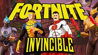 Invincible & Omni-Man Play Fortnite With Tech Jacket & Robot