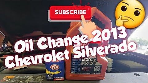 2013 chevrolet silverado oil filter