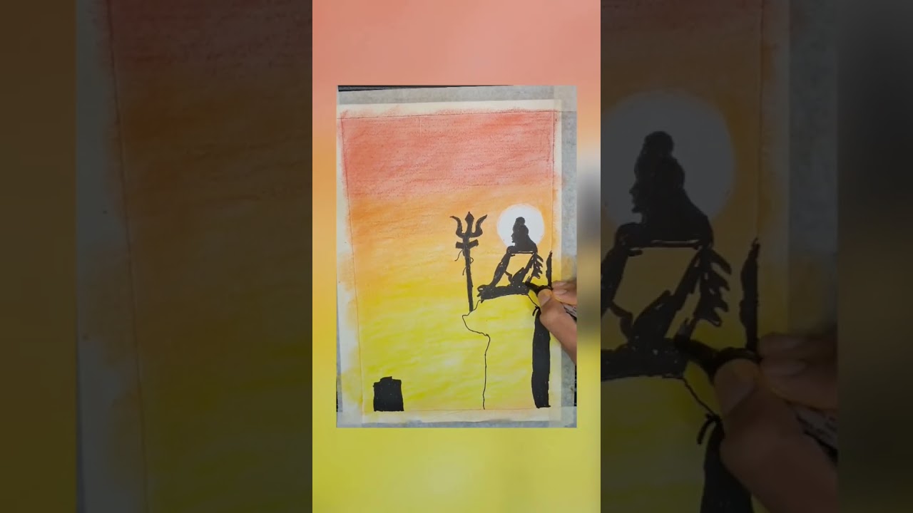 easy Beautiful lord shiv doing meditation special sketch step by step #trending #drawing #lordshiva — Rudraksha Singh YouTube video