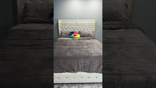 LED Bed Frame With a Galaxy Projector That Transformed This Room | 🛍️ Link in the comment 💖⬇️