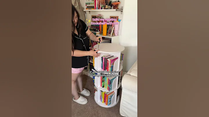 Upgrade My Rotating Bookshelf #rotatingbookshelf #bookshelforganization
