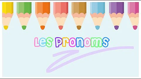 Quels sont les différents types de pronoms ?