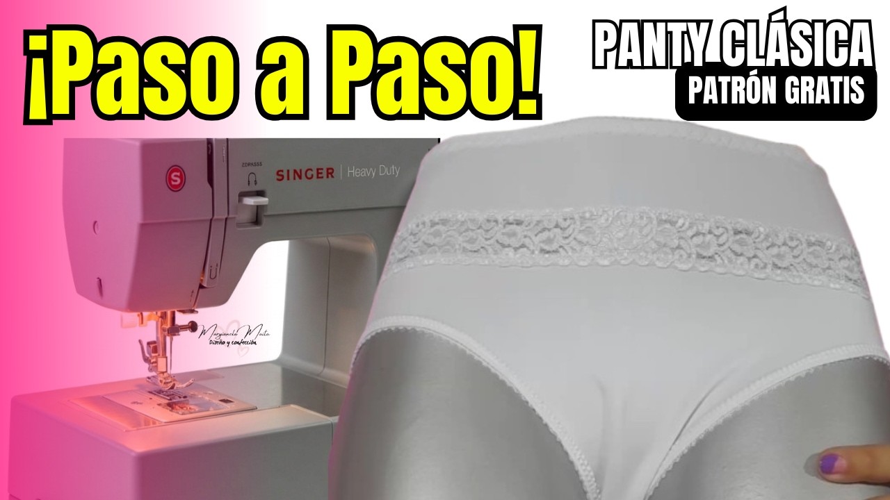 ¿Cómo hacer Panty Clásica con Detalles de Encaje? | PATRÓN GRATIS | ¡Paso a Paso!