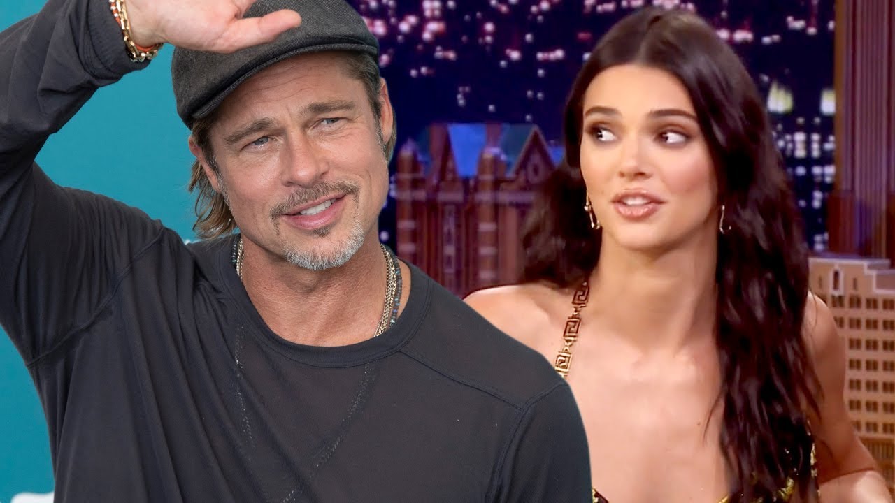 Kendall Jenner Couldn't Handle Brad Pitt's Hotness and Had to Ditch