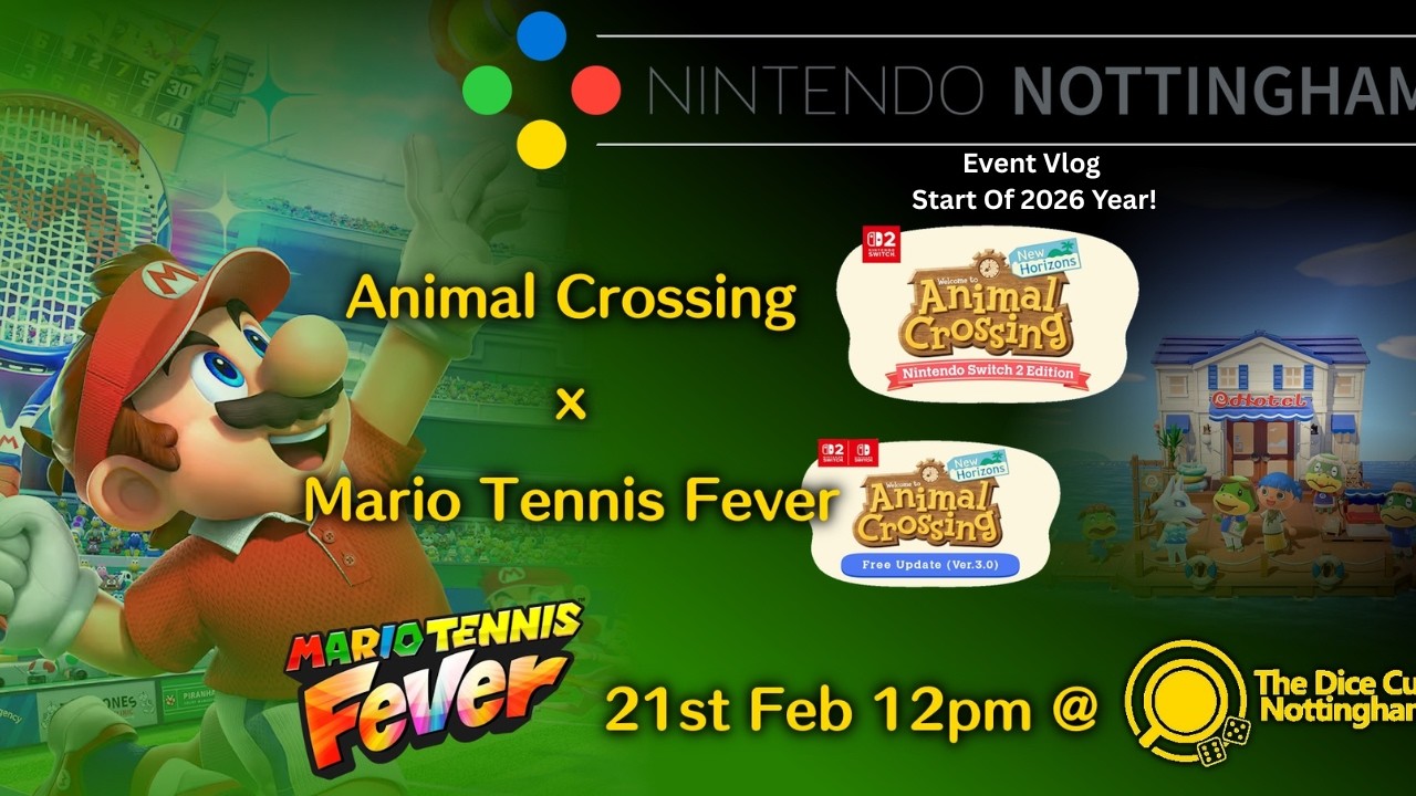 Nintendo Nottingham Animal Crossing X Mario Tennis Fever Event