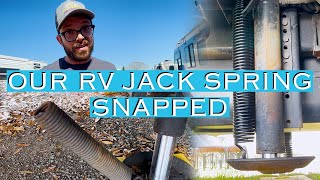 RV Jack Spring Replacement on the Road