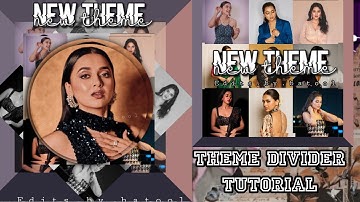 theme divider tutorial for fanpage #instagram . @edits.by.batool