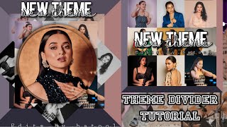 theme divider tutorial for fanpage #instagram . @edits.by.batool