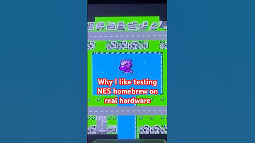 Why I like testing NES homebrew on real hardware #shorts