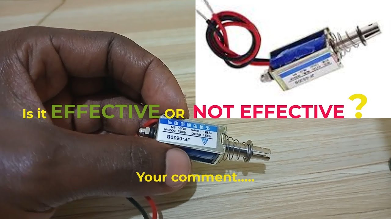 JF 0530B Pull Push Type Solenoid Electromagnet DC 6V 5N - YouTube