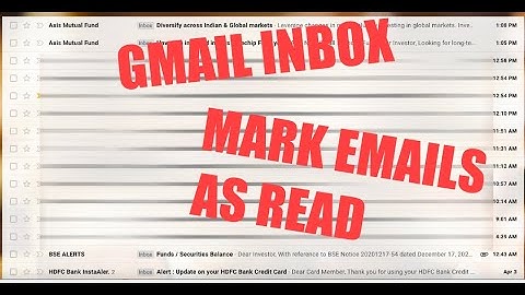 Mark All UNREAD emails as READ in GMAIL | GMAIL HACK | DECLUTTER INBOX