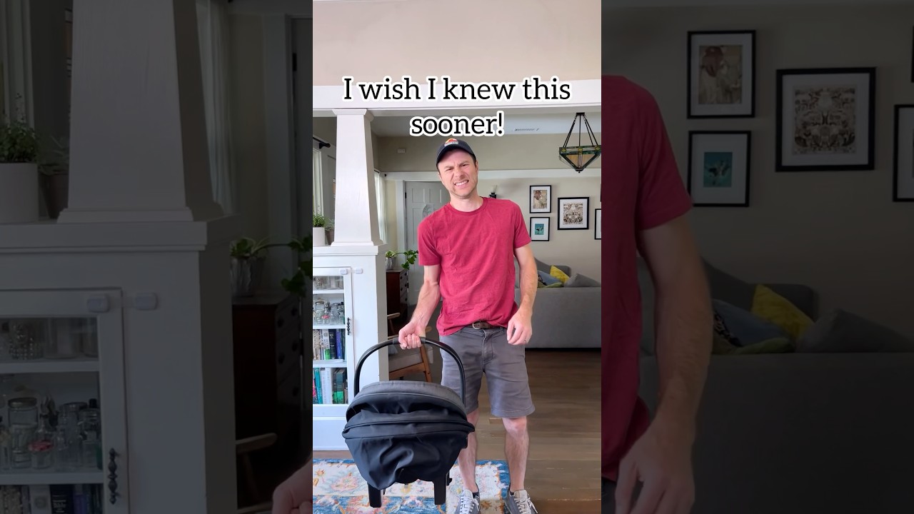 How to carry a car seat and not hurt your back! 