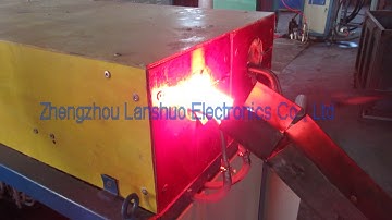 LSW-300 induction forging heating furnace working video
