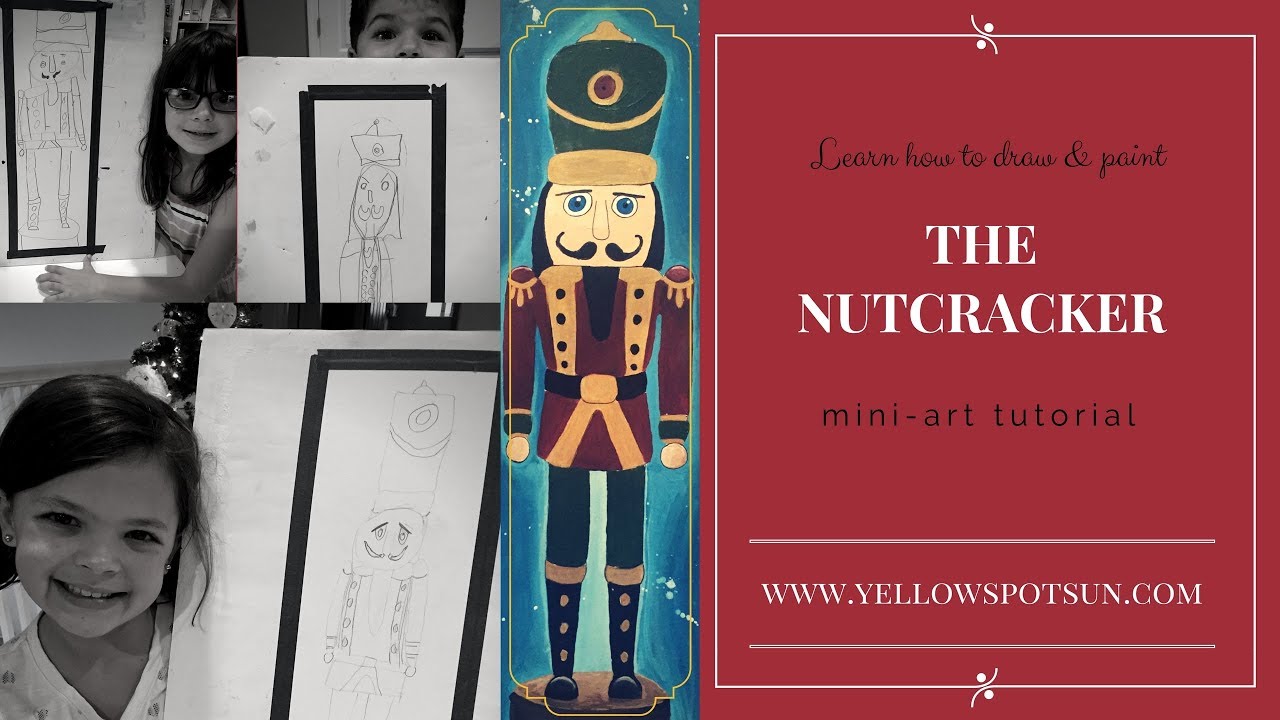 My kiddos drawing "The Nutcracker"