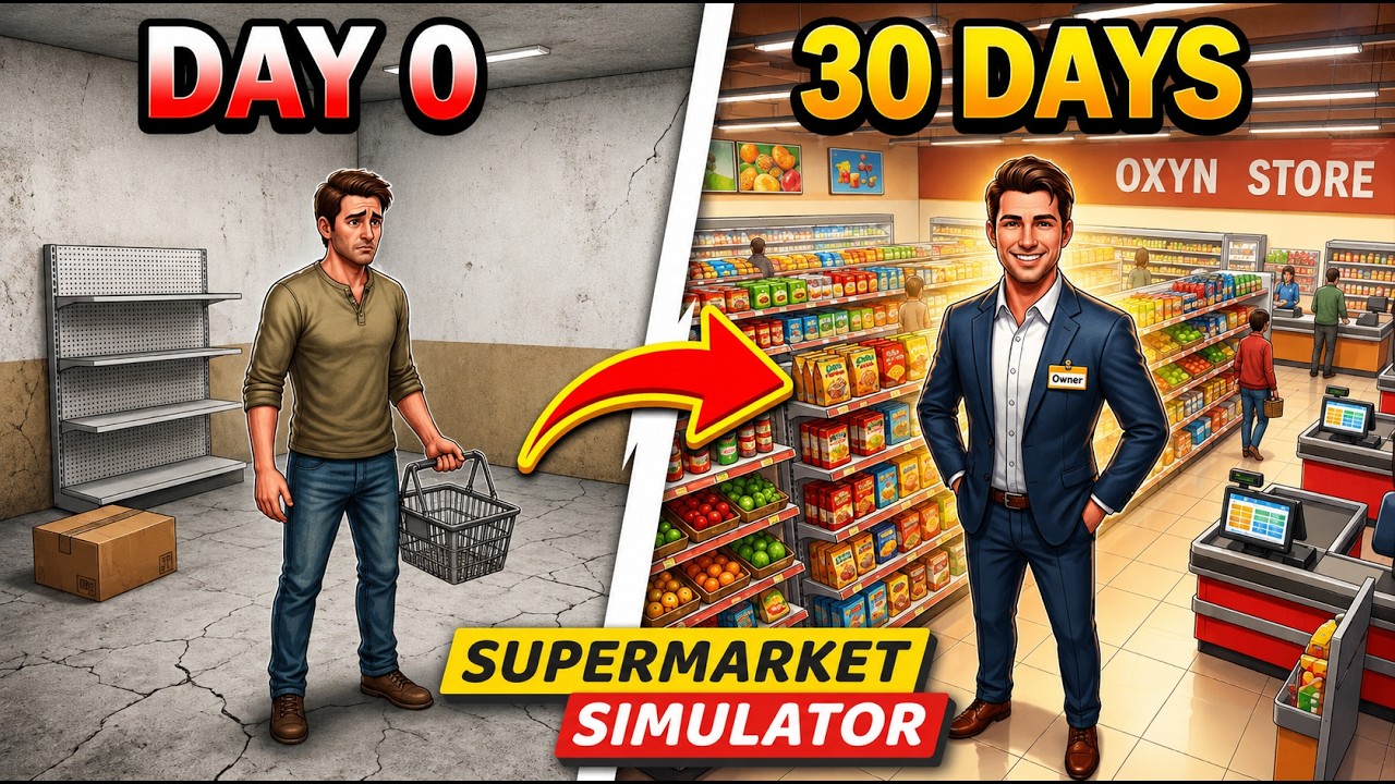 Supermarket Simulator Day 1 : Maine Khol Li Apni Dukan! #gaming #supermarket #simulator