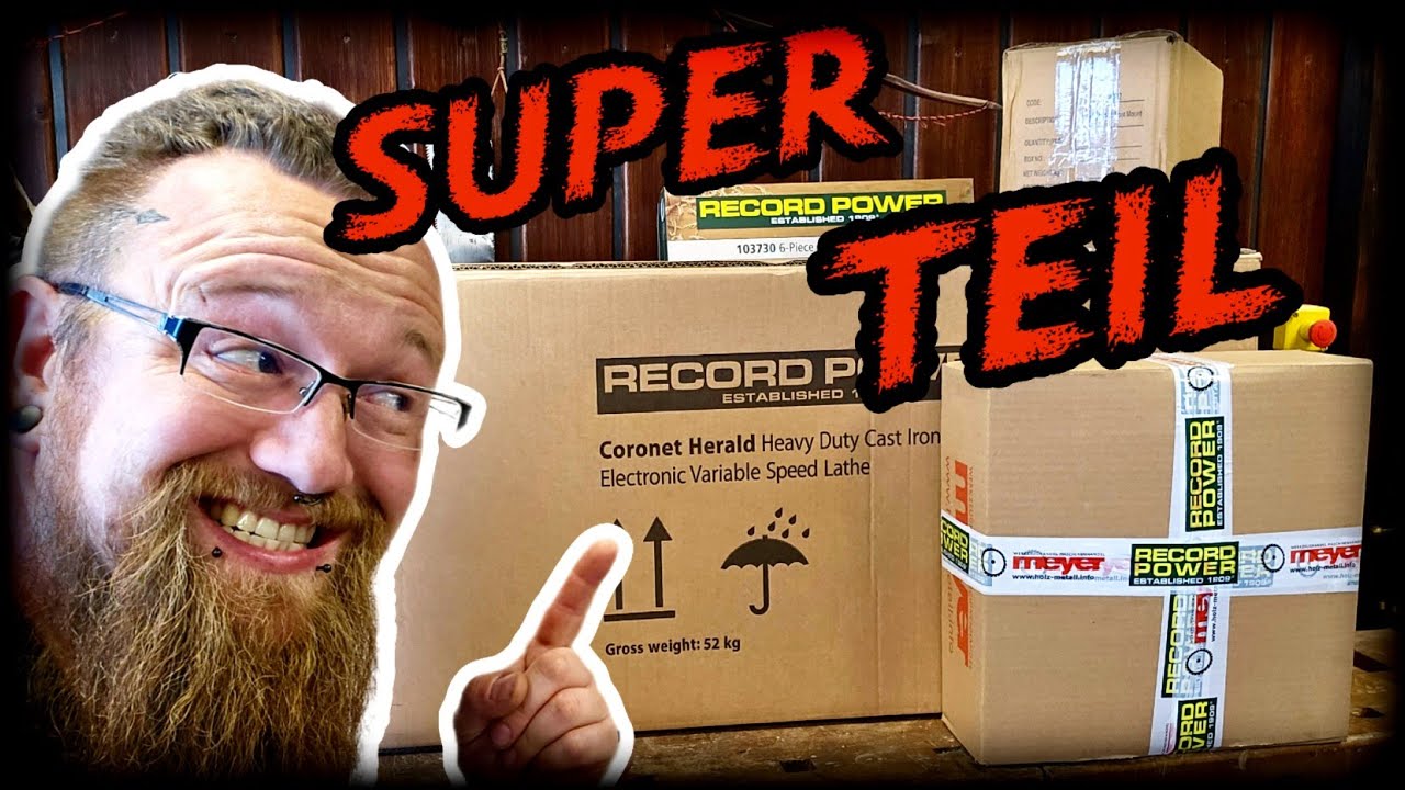 Drechselbank, Record Power Coronet Herald. Unboxing und Aufbau.