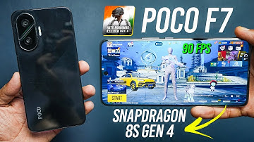 POCO F7 - 90 FPS BGMI Test 🔥 SD 8s Gen 4