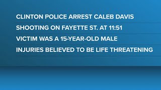 Teen suffers life-threatening injuries in Clinton shooting