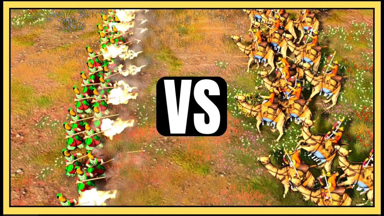 Aoe4 ELITE Janissary vs ELITE Camel Archer FULL Upgrades YouTube