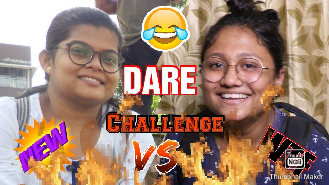 DARE CHALLENGE with friend | FUNNY | HONEYBEE HANGOUTS |