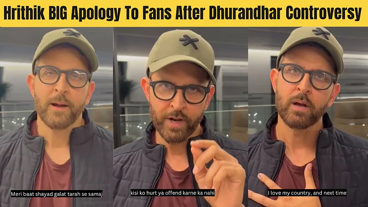 Hrithik Roshan BIG Apology To Fans After Calling Dhurandhar Movie Propaganda Film in His Review 