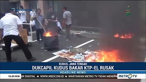 Disdukcapil Kudus Bakar Ribuan KTP-el Rusak