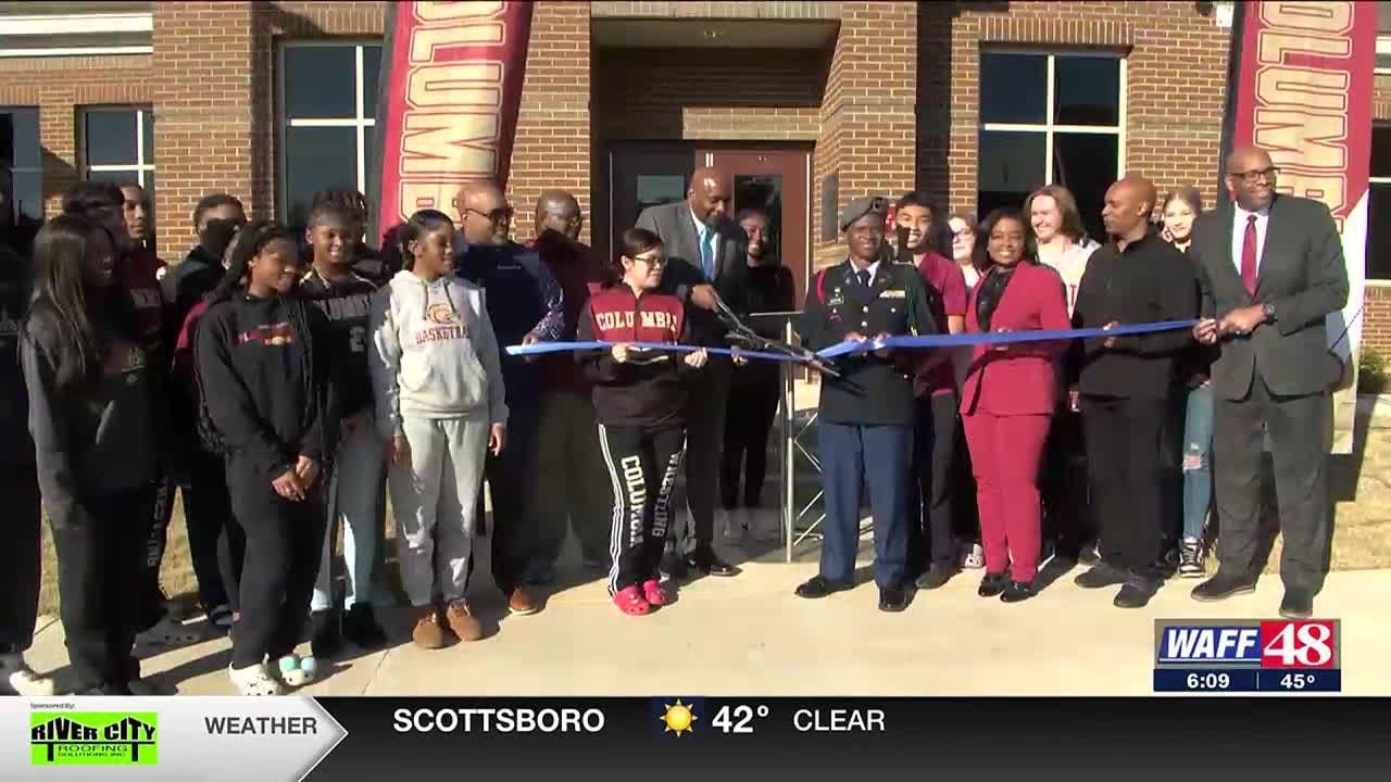 Huntsville City School leaders celebrate official opening of new athletic complex at Columbia Hig...