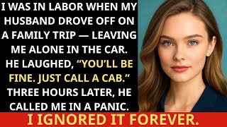 My husband left me alone in the car while I was having a baby and went on a trip with his parents