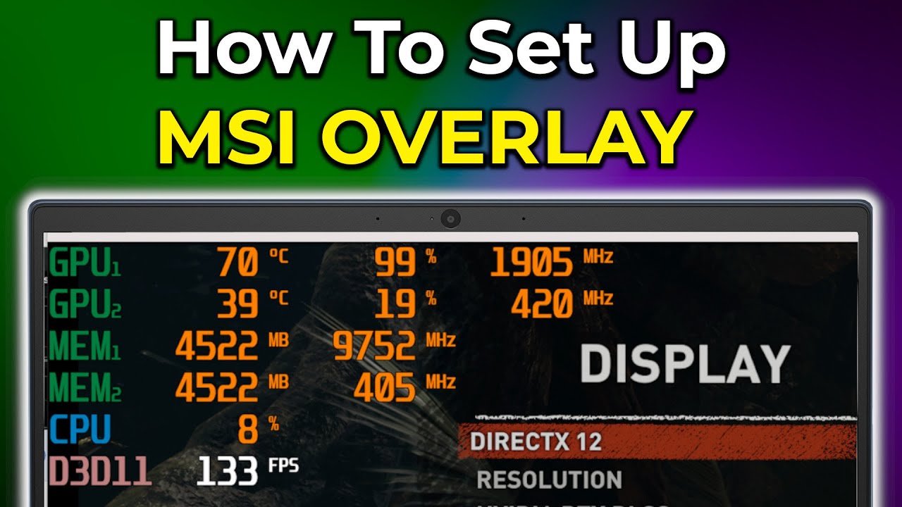 MSI Afterburner Overlay | Rivatuner Settings | Best Setup for Benchmark and  Testing - YouTube