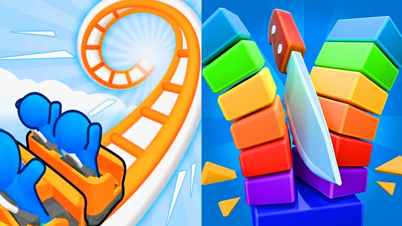 Runner Coaster vs Slice It All 2026 Max Level Unlocked SpeedRun Gameplay