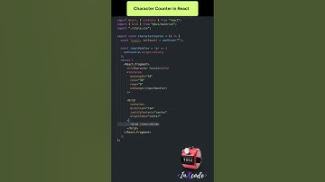 Character Counter In React 🎰 #shorts #short #reels #trending