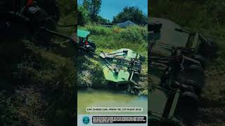Game Changing Canal Mowing tool Cuts Massive Grass #tools