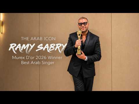 Ramy Sabry, Arab Singing Star at the Murex D'or 2026 | The Arab Icon Ramy Sabry "Murex D'or 2026
