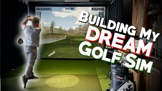 Ultimate Home Golf Simulator Build ⛳️ [Uneekor Eye XO / BenQ LK936ST / Carl's Place Enclosure]