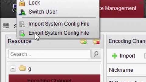 How to  export the software Config file via iVMS 4200 of Cameras in Detail 4 minute Video