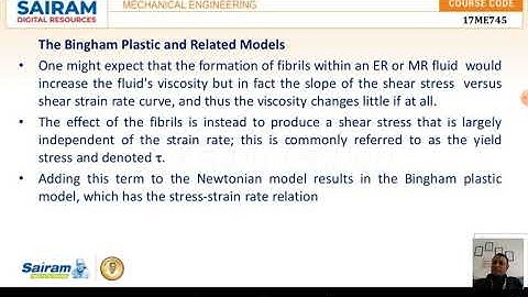 Lecture video3_17ME745_Module2_Magnetorheological & Electrorhelogical fluids_Dr C Anil Kumar"