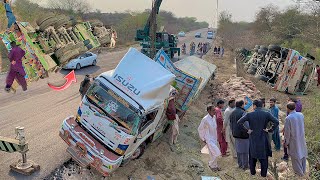 A truck loaded with cement fell down the road causing heavy damage by GK process 529 views 1 month ago 9 minutes, 53 seconds