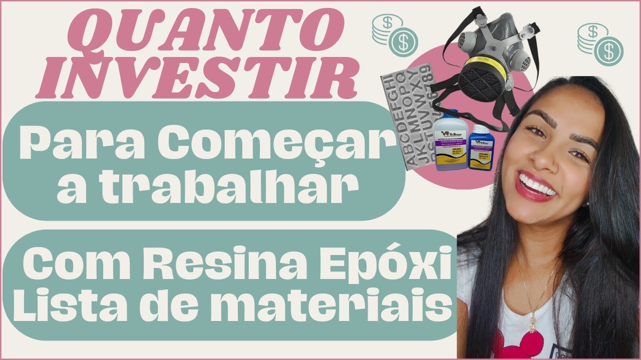 ✨ QUANTO INVESTIR PARA COMEÇAR A TRABALHAR COM ARTESANATO EM RESINA EPÓXI | Lista de Materiais