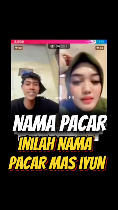 inilah nama pacar mas iyun #masiyun #fauzana #sobatngaret #shorts