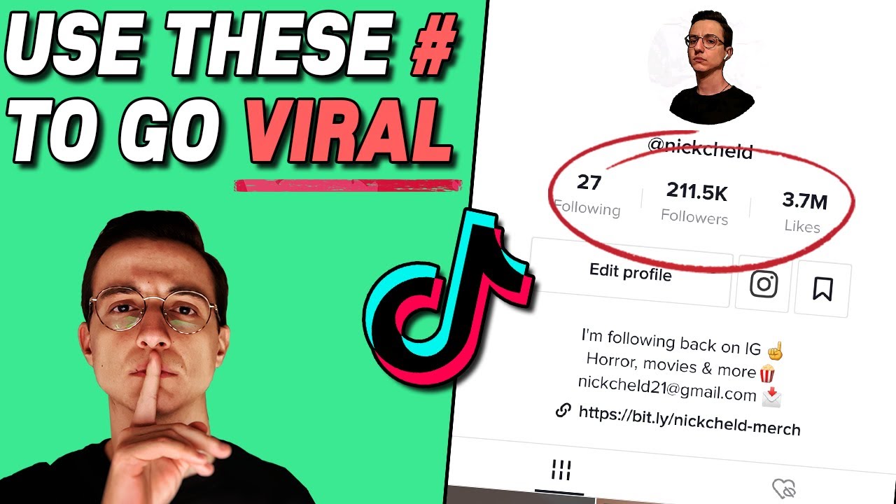 The Best Hashtags For Tiktok 2020 Go Viral On Tiktok Fast Youtube