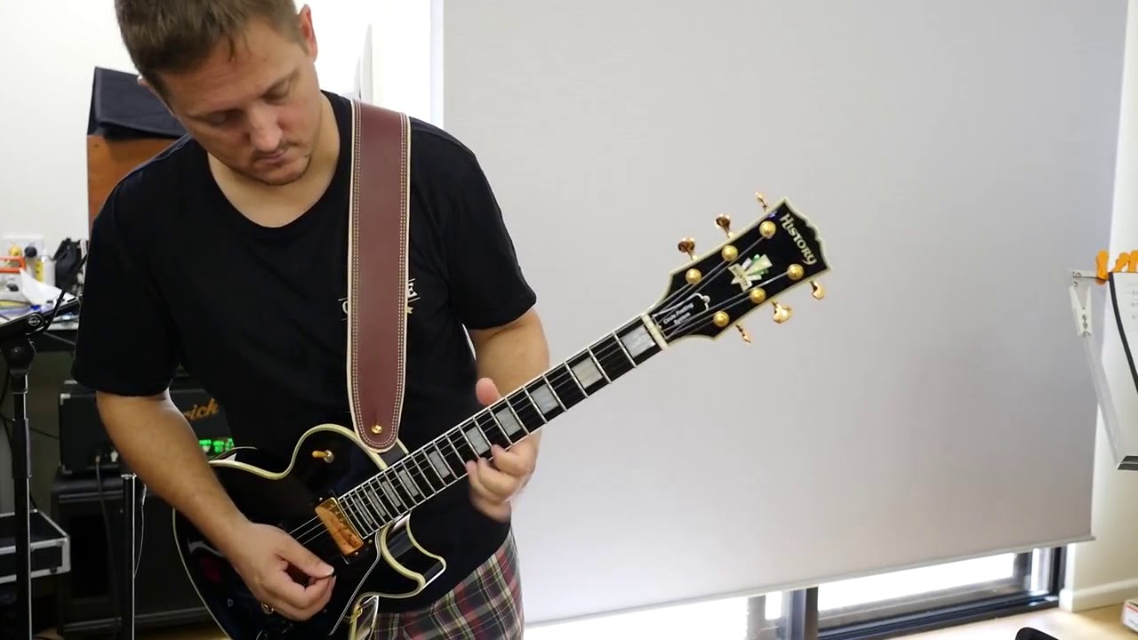 History' Guitars GH LCV “Dignity” Black Beauty Custom LP Style