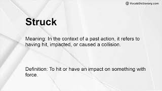 Struck Meaning